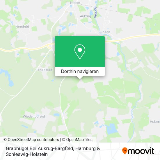 Grabhügel Bei Aukrug-Bargfeld Karte