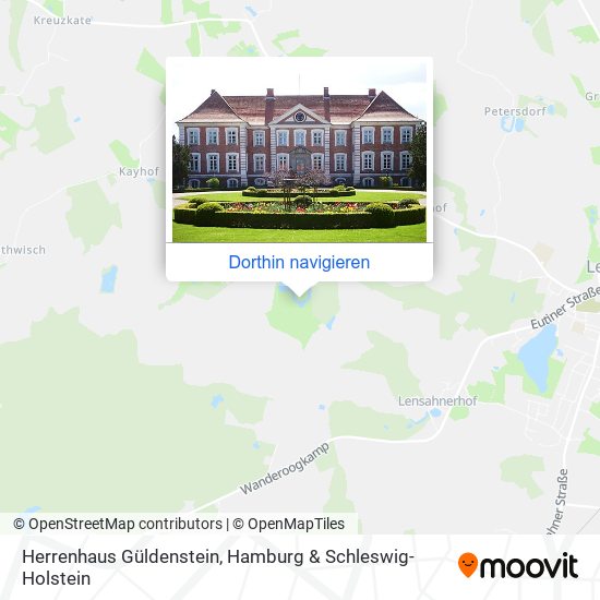 Herrenhaus Güldenstein Karte