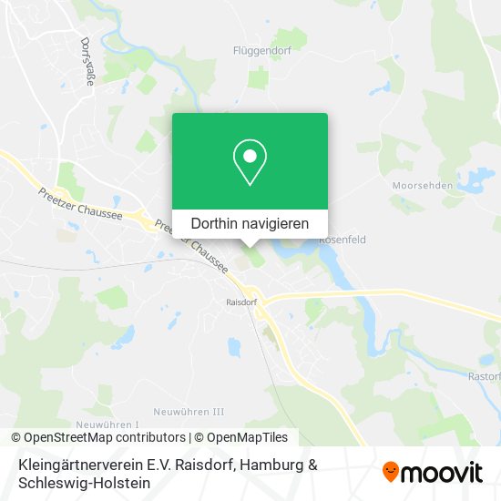 Kleingärtnerverein E.V. Raisdorf Karte