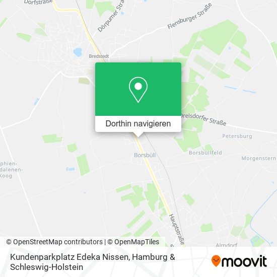 Kundenparkplatz Edeka Nissen Karte