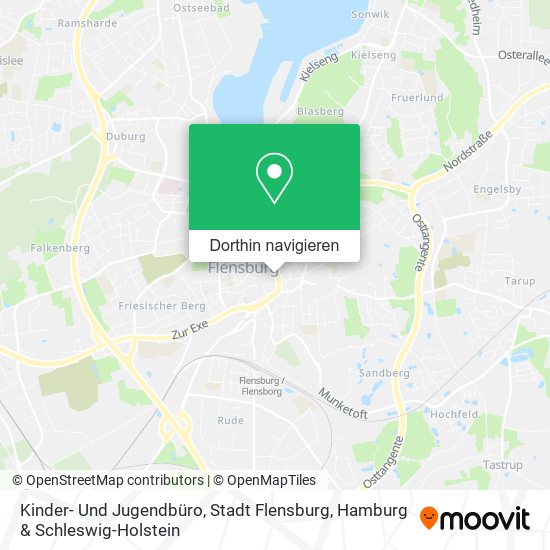 Kinder- Und Jugendbüro, Stadt Flensburg Karte