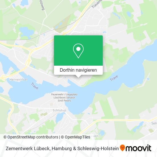 Zementwerk Lübeck Karte