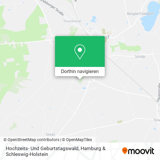 Hochzeits- Und Geburtstagswald Karte