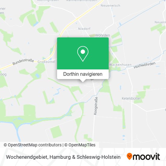 Wochenendgebiet Karte