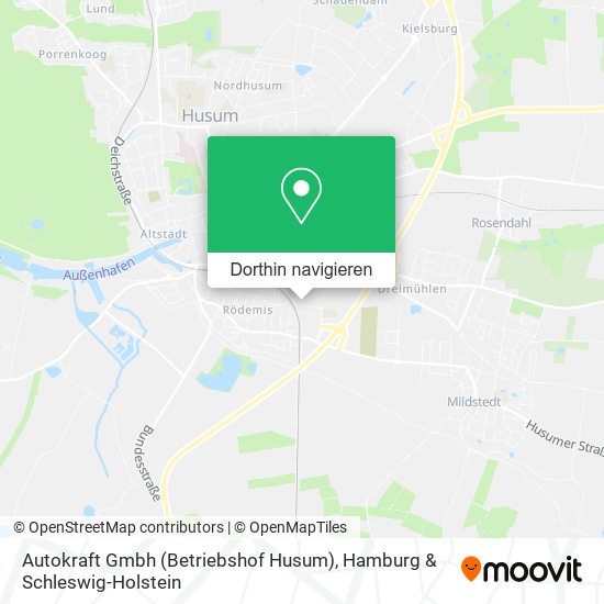Autokraft Gmbh (Betriebshof Husum) Karte
