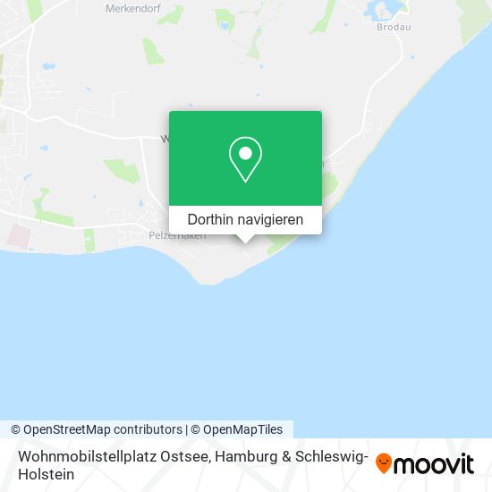 Wohnmobilstellplatz Ostsee Karte