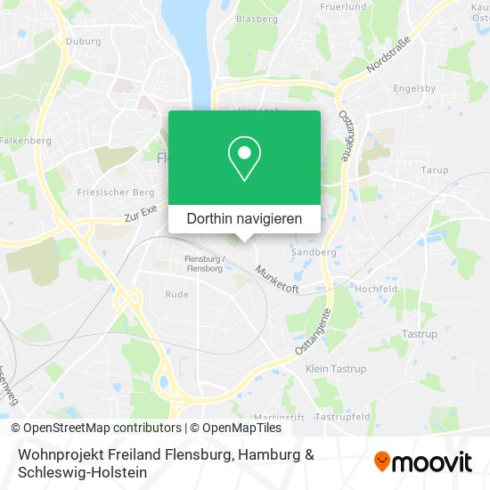 Wohnprojekt Freiland Flensburg Karte