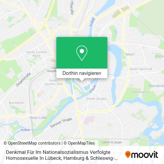 Denkmal Für Im Nationalsozialismus Verfolgte Homosexuelle In Lübeck Karte