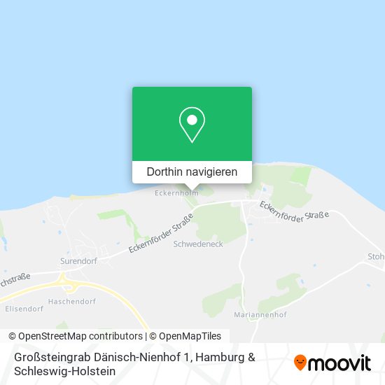 Großsteingrab Dänisch-Nienhof 1 Karte