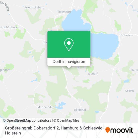Großsteingrab Dobersdorf 2 Karte