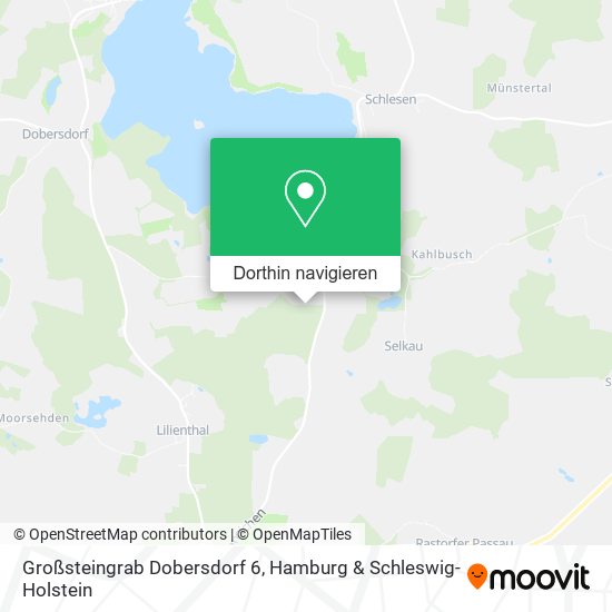 Großsteingrab Dobersdorf 6 Karte