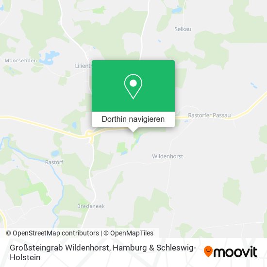 Großsteingrab Wildenhorst Karte