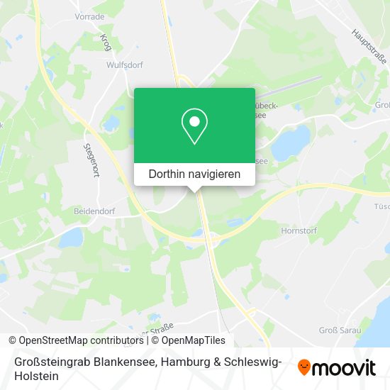 Großsteingrab Blankensee Karte