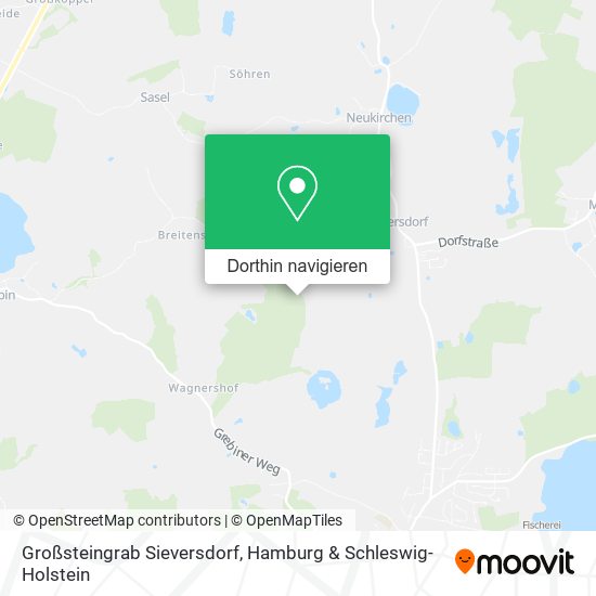Großsteingrab Sieversdorf Karte