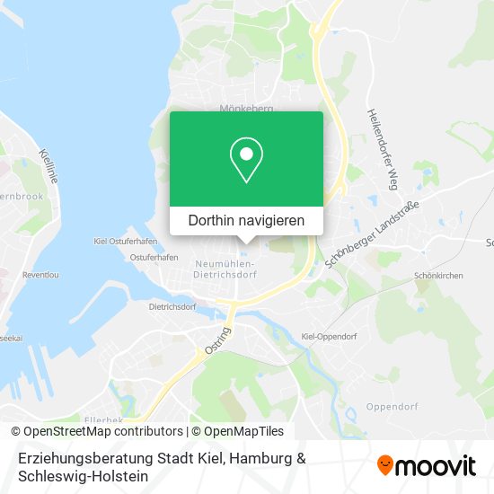 Erziehungsberatung Stadt Kiel Karte