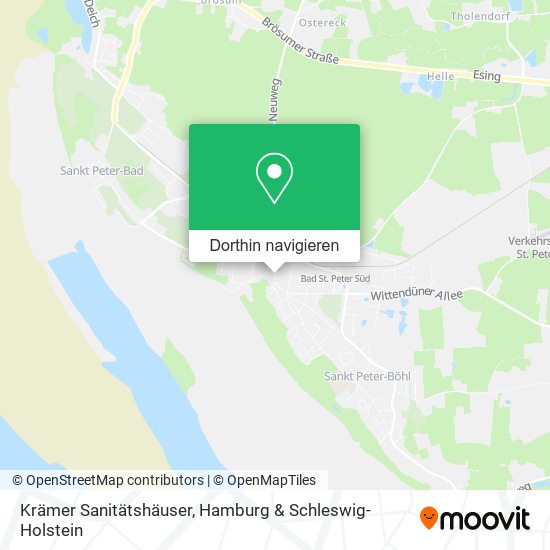 Krämer Sanitätshäuser Karte