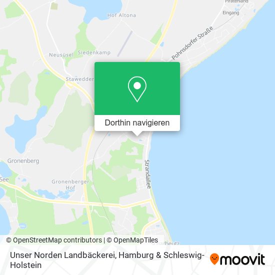 Unser Norden Landbäckerei Karte