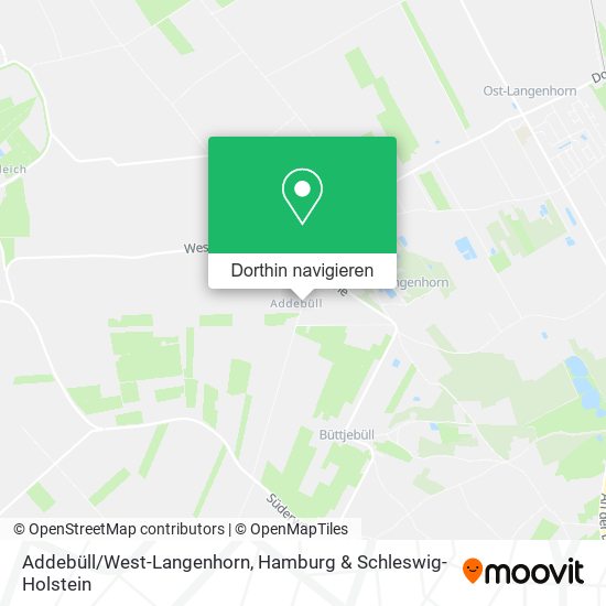 Addebüll/West-Langenhorn Karte