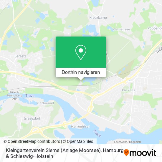 Kleingartenverein Siems (Anlage Moorsee) Karte