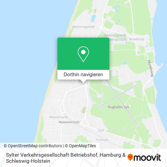 Sylter Verkehrsgesellschaft Betriebshof Karte