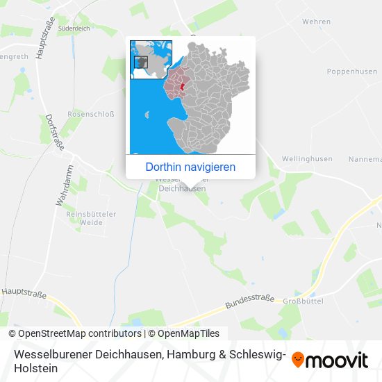 Wesselburener Deichhausen Karte