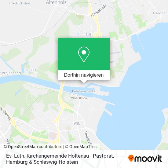 Ev.-Luth. Kirchengemeinde Holtenau - Pastorat Karte
