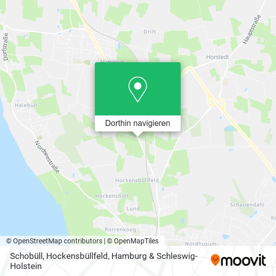 Schobüll, Hockensbüllfeld Karte