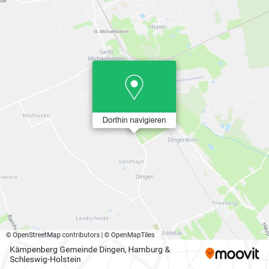 Kämpenberg Gemeinde Dingen Karte