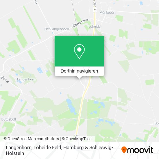 Langenhorn, Loheide Feld Karte