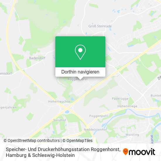 Speicher- Und Druckerhöhungsstation Roggenhorst Karte