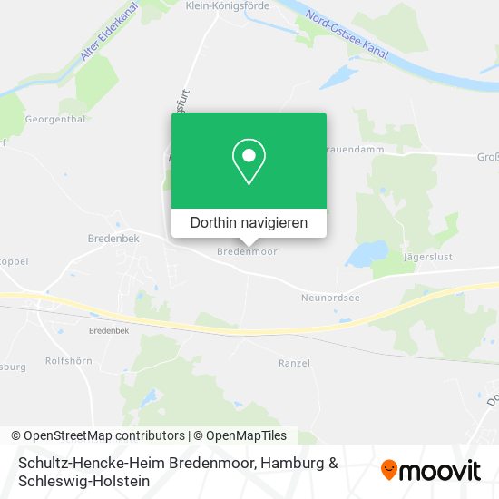 Schultz-Hencke-Heim Bredenmoor Karte