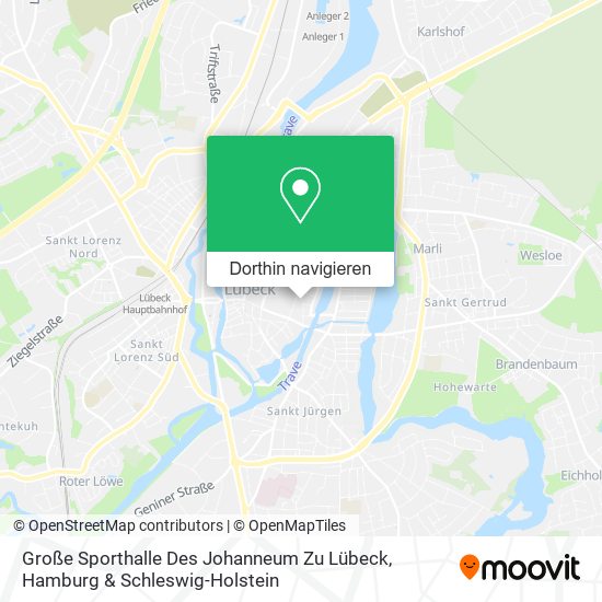 Große Sporthalle Des Johanneum Zu Lübeck Karte