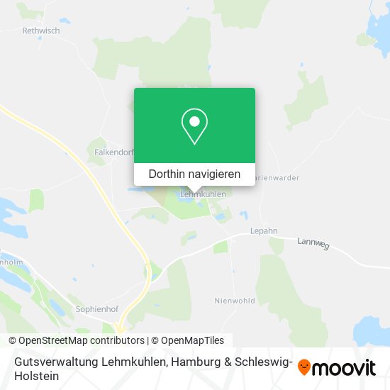 Gutsverwaltung Lehmkuhlen Karte