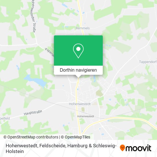 Hohenwestedt, Feldscheide Karte