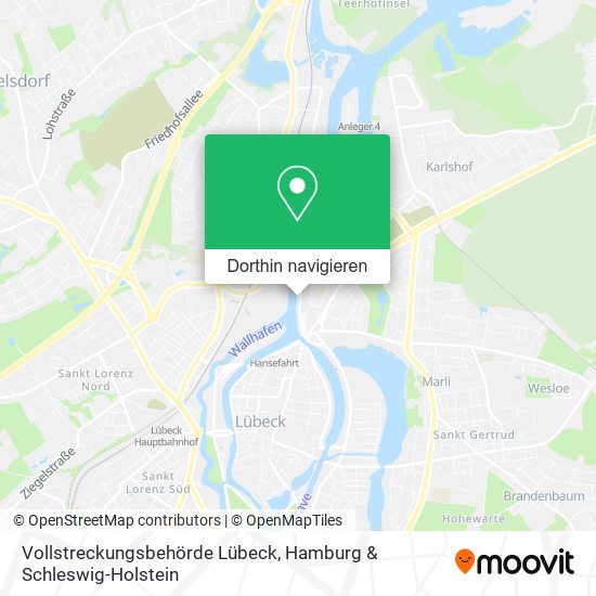 Vollstreckungsbehörde Lübeck Karte