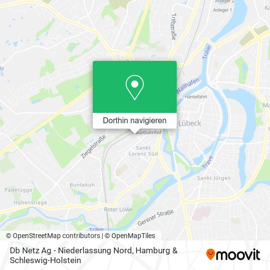 Db Netz Ag - Niederlassung Nord Karte