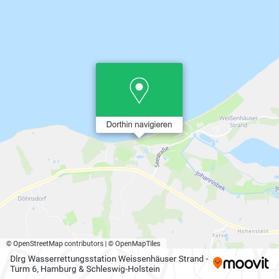 Dlrg Wasserrettungsstation Weissenhäuser Strand - Turm 6 Karte