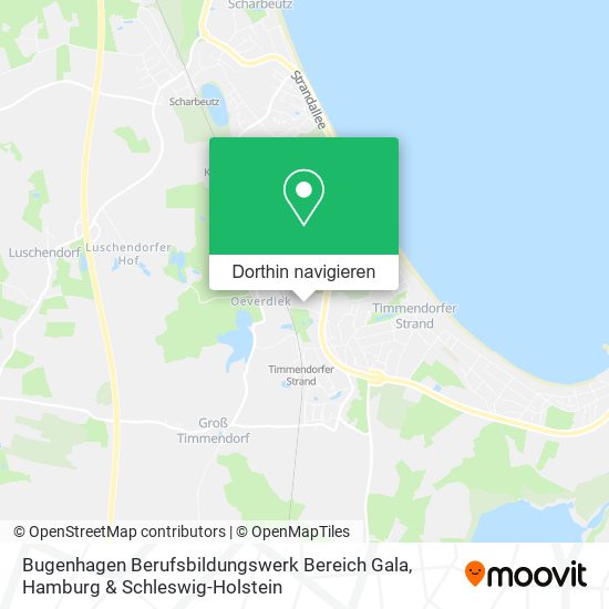 Bugenhagen Berufsbildungswerk Bereich Gala Karte