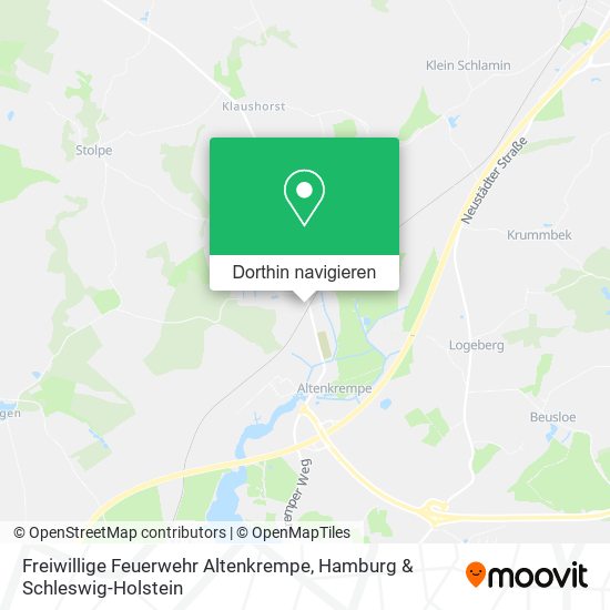 Freiwillige Feuerwehr Altenkrempe Karte