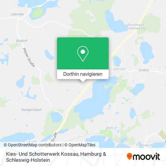 Kies- Und Schotterwerk Kossau Karte