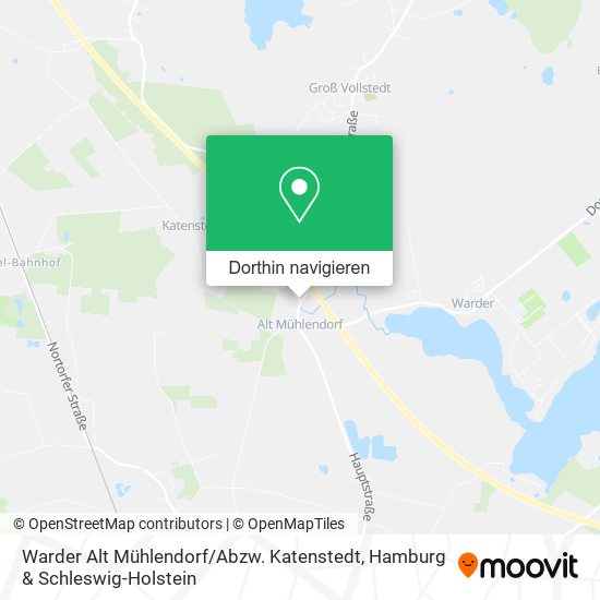 Warder Alt Mühlendorf / Abzw. Katenstedt Karte