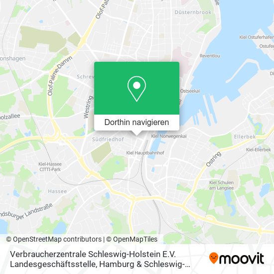 Verbraucherzentrale Schleswig-Holstein E.V. Landesgeschäftsstelle Karte