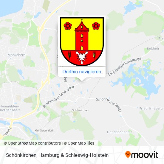 Schönkirchen Karte