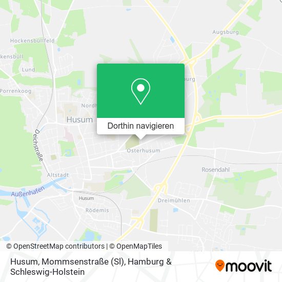 Husum, Mommsenstraße (Sl) Karte