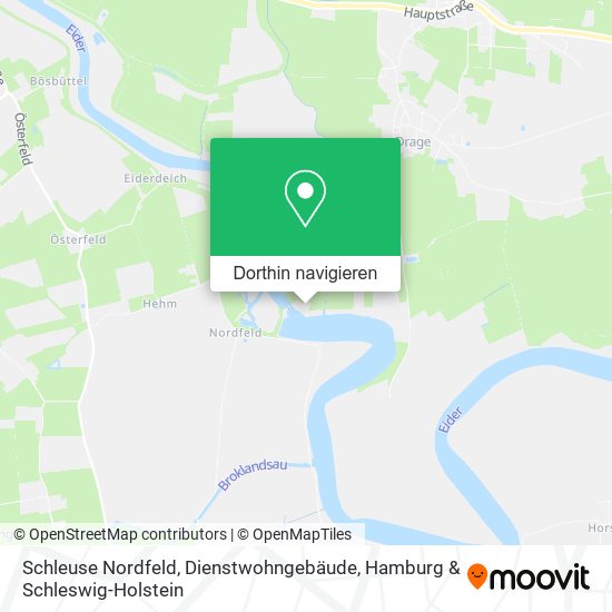 Schleuse Nordfeld, Dienstwohngebäude Karte