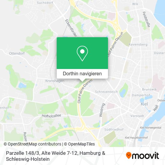 Parzelle 148 / 3, Alte Weide 7-12 Karte