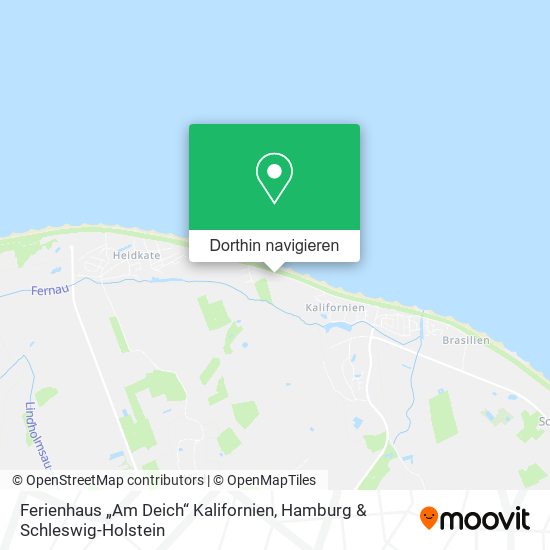 Ferienhaus „Am Deich“ Kalifornien Karte