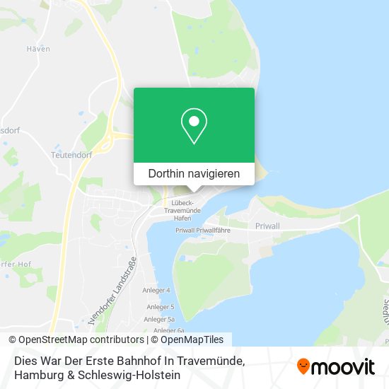Dies War Der Erste Bahnhof In Travemünde Karte