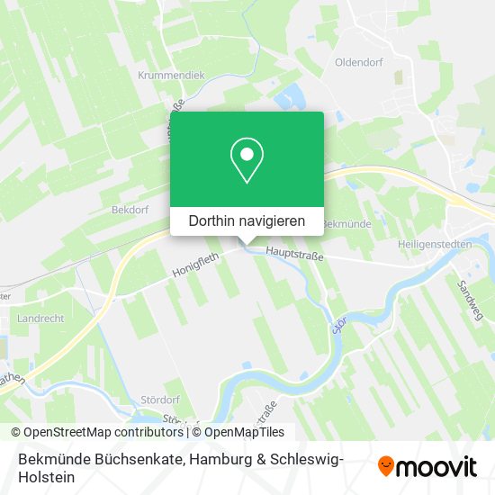 Bekmünde Büchsenkate Karte