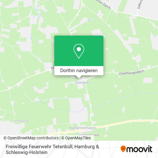 Freiwillige Feuerwehr Tetenbüll Karte